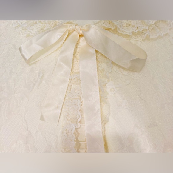 Vintage 50s/60s Odette Barsa lace overlay robe - Picture 2 of 6